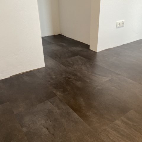 Renovierung Fußboden, Designbelag Küche