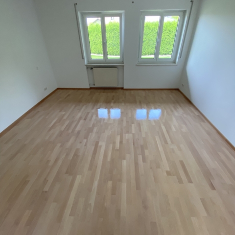 Renovierung Parkettboden, lackiert